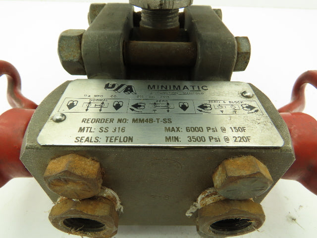Rosemount 1151DP Pressure Transmitter 0-150" WC 3-Way Minimatic Valve MM4B-T-SS