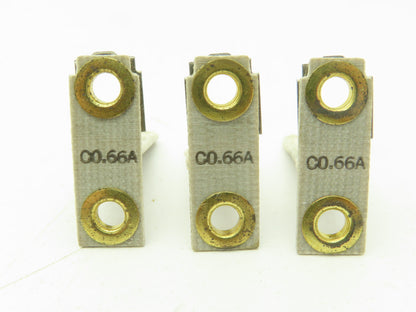 General Electric CR123 C0.66A GE Thermal Overload Unit Heater Element Lot of 9