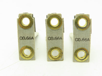 General Electric CR123 C0.66A GE Thermal Overload Unit Heater Element Lot of 9