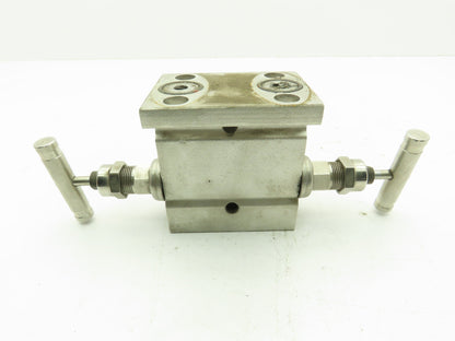 Swagelok SS-M3PDFS8-FL Stainless 316SS Manifold Control Valve 1/2"NPT 6000 PSI