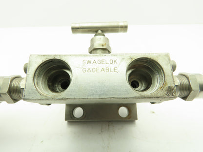 Swagelok SS-M3PDFS8-FL Stainless 316SS Manifold Control Valve 1/2"NPT 6000 PSI