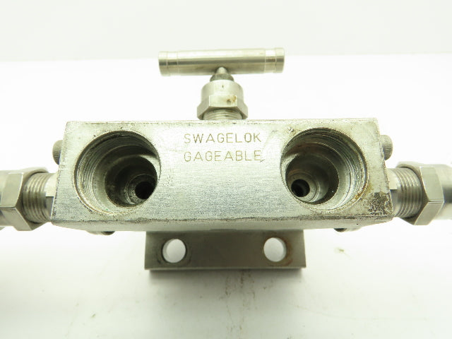 Swagelok SS-M3PDFS8-FL Stainless 316SS Manifold Control Valve 1/2"NPT 6000 PSI