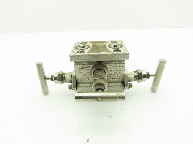 Swagelok SS-M3PDFS8-FL Stainless 316SS Manifold Control Valve 1/2"NPT 6000 PSI