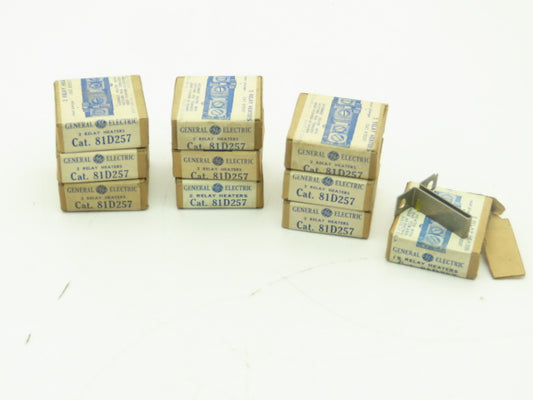 General Electric 81D257 GE Thermal Overload Unit Heater Element Lot of 19