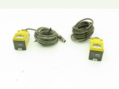 Banner Q45BB6DL Photoelectric Sensor Diffuse 1.8M 10-30VDC w/4-Pin Plug Lot of 2