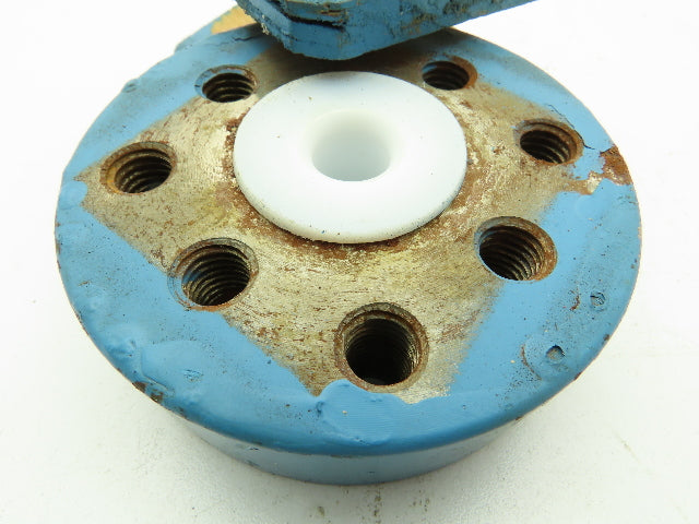 DOW Chemical G65 PTFE Lined 1"x3/4" Reducer Fitting Adapter 150# Steel 4-Bolt