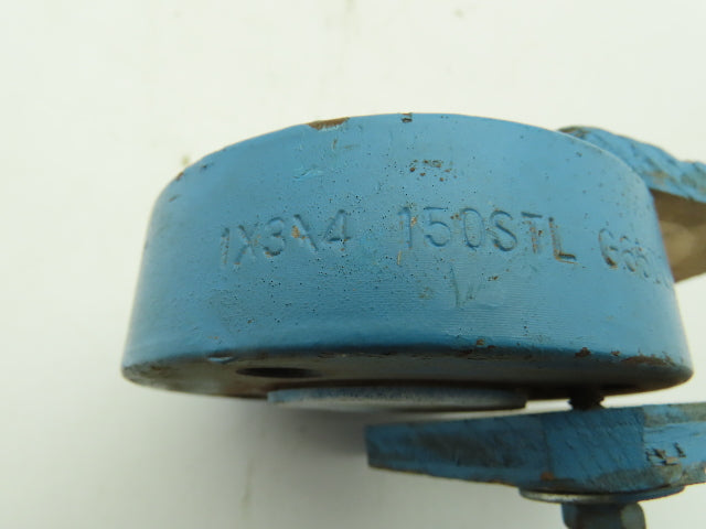 DOW Chemical G65 PTFE Lined 1"x3/4" Reducer Fitting Adapter 150# Steel 4-Bolt