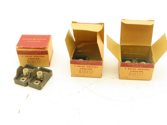 General Electric 81D117 GE Motor Starter Thermal Overload Heater Lot of 5