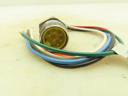 Woodhead LP 2R6006A20A1201 6 Pin Straight Male Adaptor 12" Leads 16 Awg Lot of 2