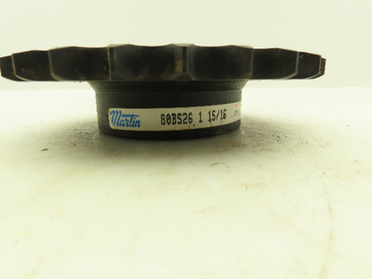 Martin 80BS26 1-15/16 #80 Roller Chain Sprocket 26 Teeth 1-15/16" Keyed Bore