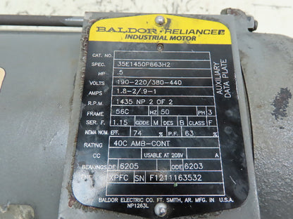 Baldor CC-46553 1/2 Hp 56C Frame 1740 Rpm Hazardous Location Motor 230/460v