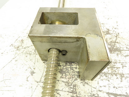 Ball Screw 1 1/4" Rod OD Travel 48" 53.5" Overall 7/8 Shaft 12mm Lead