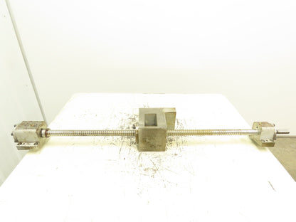 Ball Screw 1 1/4" Rod OD Travel 48" 53.5" Overall 7/8 Shaft 12mm Lead