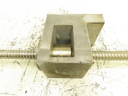 Ball Screw 1 1/4" Rod OD Travel 48" 53.5" Overall 7/8 Shaft 12mm Lead