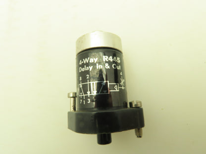 Clippard R445 Minimatic 4-Way Delay In & Out Valve Air Pneumatic Lot of 2