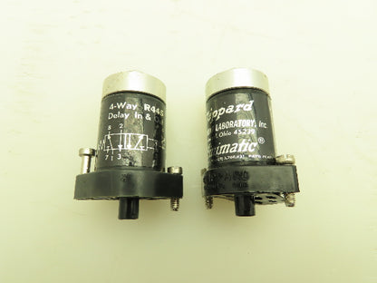 Clippard R445 Minimatic 4-Way Delay In & Out Valve Air Pneumatic Lot of 2
