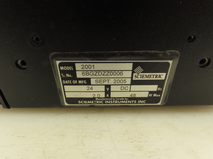 Sciemetric Instruments 2001 SigPod Monitor Control Operator Interface Windows XP