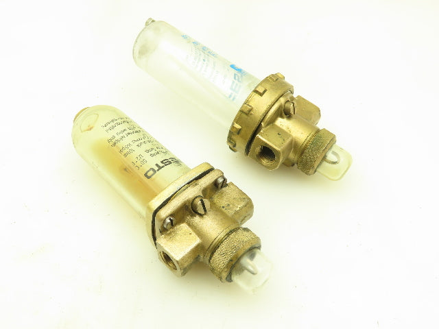 Festo 3/8"Air Line Lubricator Pneumatic Oiler Brass Housing ?	Lot of 2