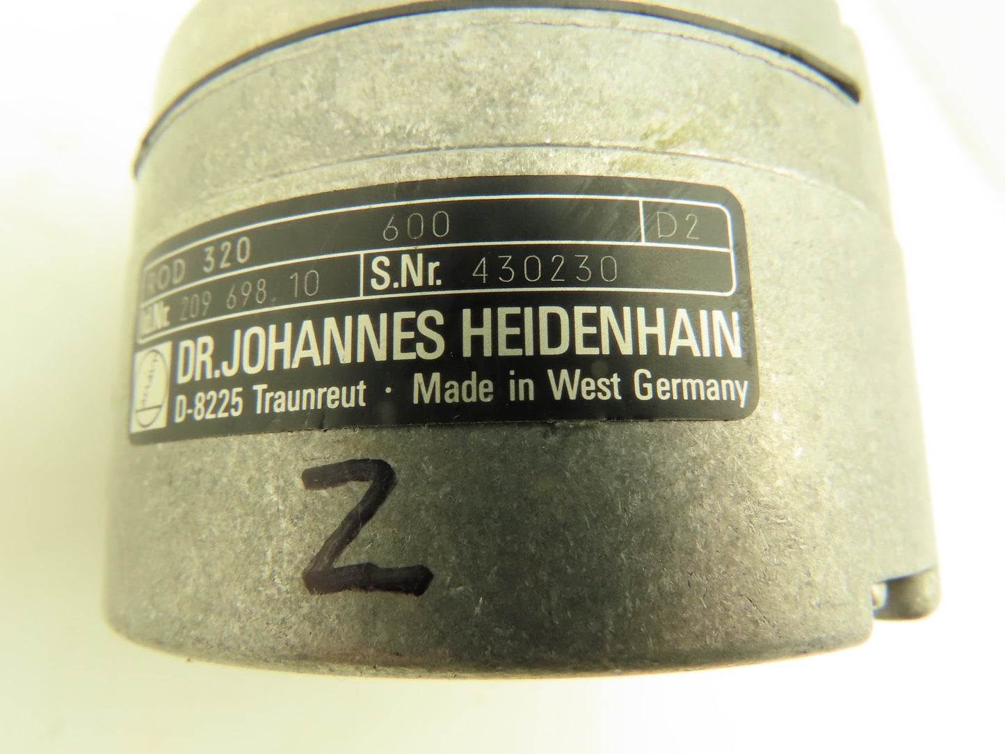 Dr.Johannes Heidenhain ROD 320 600 D2 Id.Nr. 209 698 10 Rotary Encoder