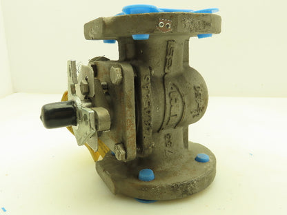 Durco G411 Stainless Chemical Plug Ball Valve 1-1/2" Flanged 150# Raised Face