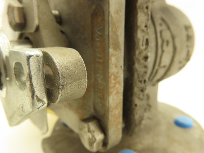 Durco G411 Stainless Chemical Plug Ball Valve 1-1/2" Flanged 150# Raised Face