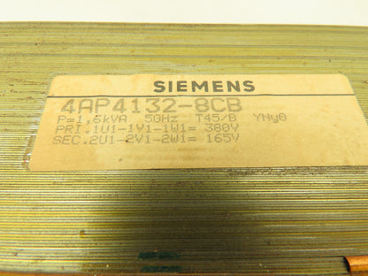 Siemens 4AP4132-8CB 3 Phase Transformer
