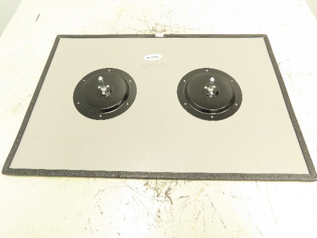 See All SeeAll Safety Mirror 20x30" Black Framed Flat Glass Safety Stainless