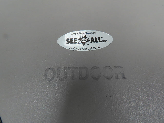 See All SeeAll Safety Mirror 20x30" Black Framed Flat Glass Safety Stainless
