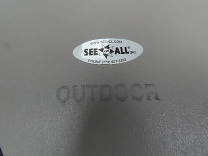 See All SeeAll Safety Mirror 20x30" Black Framed Flat Glass Safety Stainless