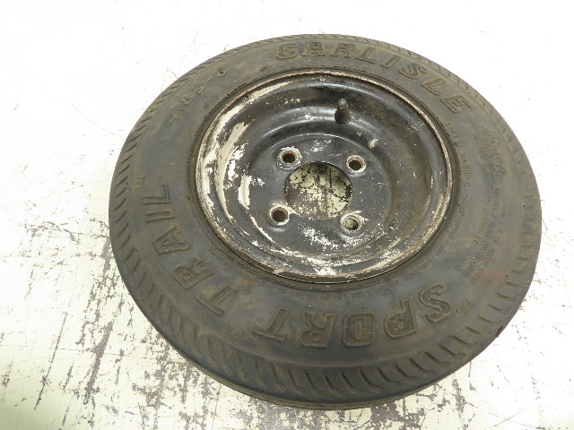 Set Of Wheels And Tires For a Taylor Dunn Stepsaver 3 Wheel Electric Cart Foam