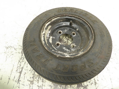 Set Of Wheels And Tires For a Taylor Dunn Stepsaver 3 Wheel Electric Cart Foam