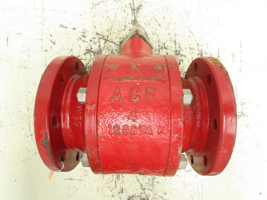 WKM DynaSeal 350 Lined 3Pc Ball Valve 4" Flanged 8-Bolt