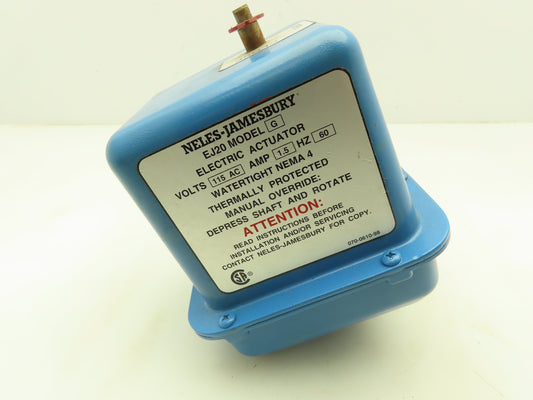 Neles Jamesbury EJ20 G Electric Valve Actuator Operator 115V 1.5A