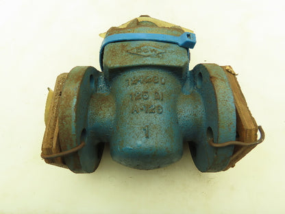 Dow Poly Lined Chemical Ball Valve 1" Flanged 125#