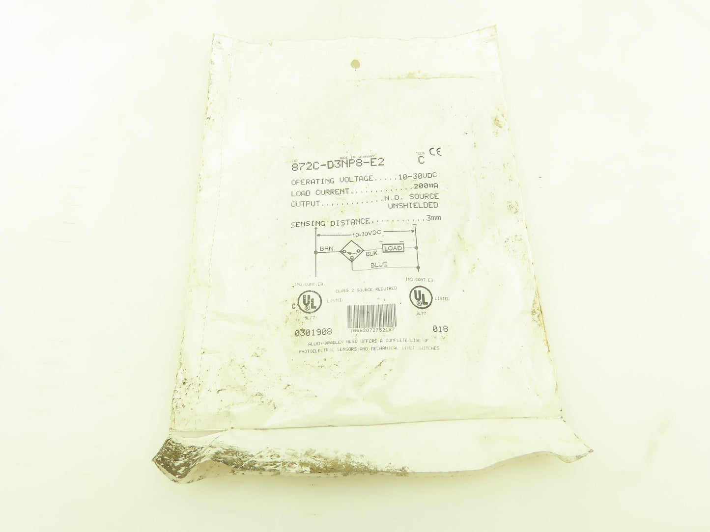 Allen Bradley 872C-D3NP8-E2 Series C Proximity Sensor