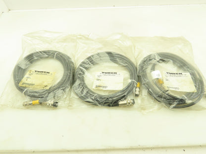 Turck BK5C5 6-Pin 24 AWG/6 Cable Lot of 3