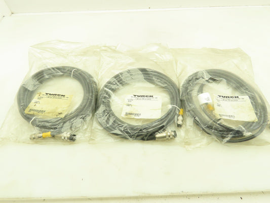 Turck BK5C5 6-Pin 24 AWG/6 Cable Lot of 3