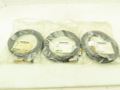Turck BK5C5 6-Pin 24 AWG/6 Cable Lot of 3