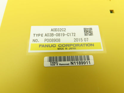 Fanuc A03B-0819-C172 I/O Module A0D32C2 Input PLC Module