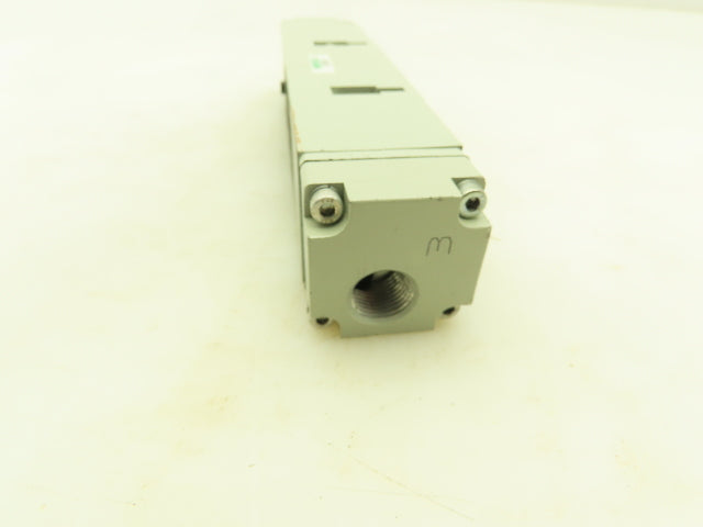 ASCO Numatics 239-2229 Pneumatic Valve Exhaust Block Sandwich Manifold 3/8" NPT