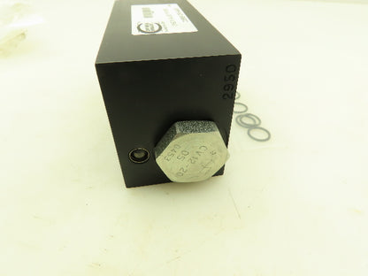 Continental C05MSV-DP-5-AA-B Hydraulic Modular Check Stack Valve P Port 3000 PSI