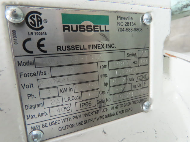 Russell 17240 Finex Compact Sieve 20" Vibratory Screen Sifter