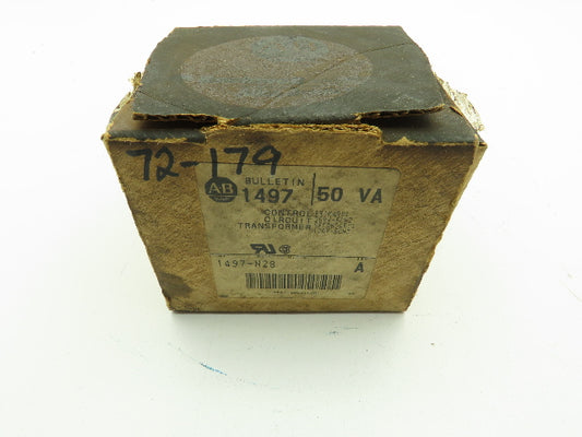 Allen Bradley 1497-N28 Ser A Control Circuit Transformer Pri 208 Sec 120 .050KVA