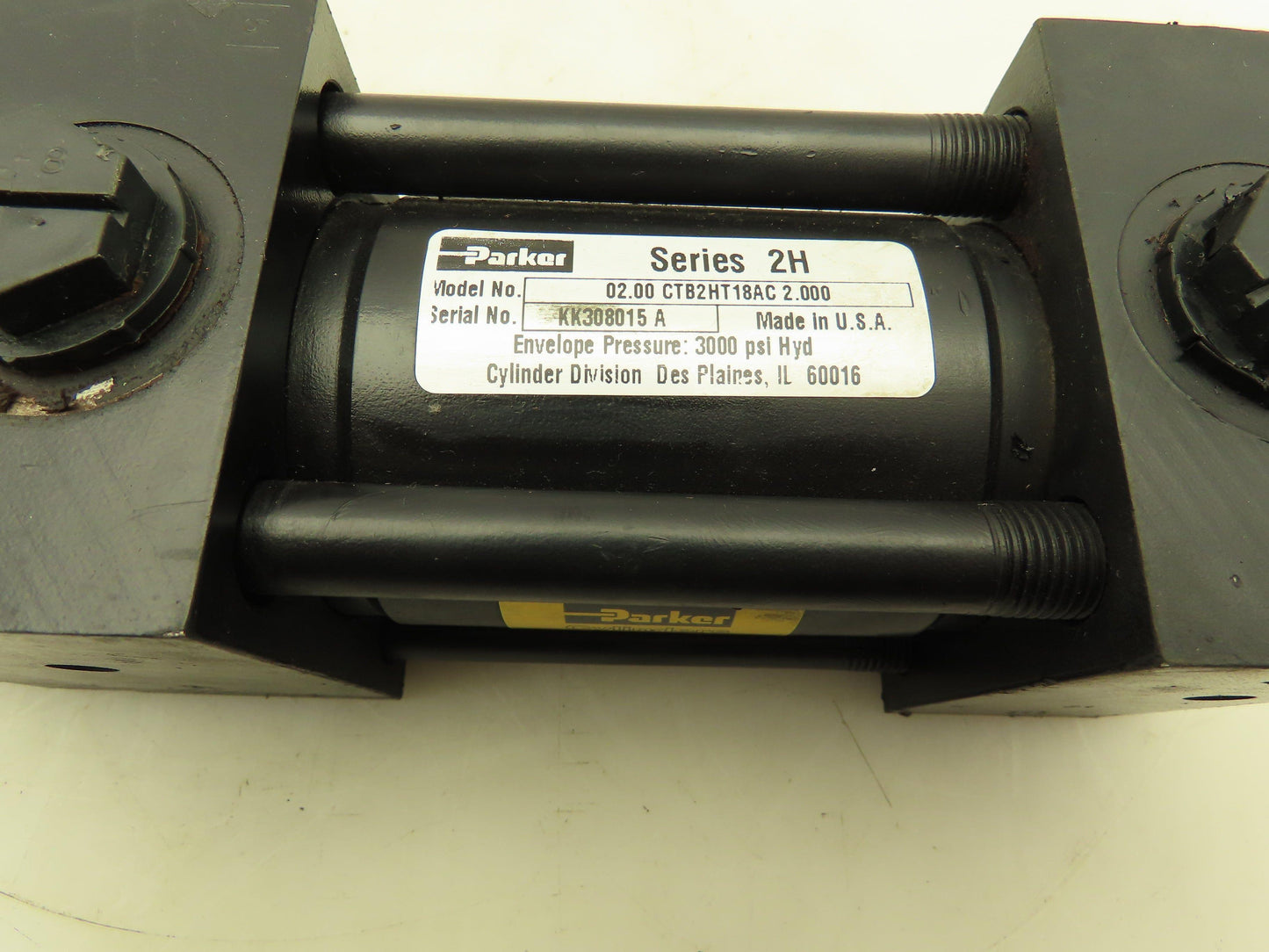 Parker 02.00CTB2HT18AC2.00 Hydraulic Tie Rod Cylinder 2" x 2" 3000 PSI 2H Series