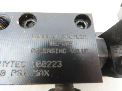 Hytec 100223 Single-Acting  Hydraulic Manual Pallet Valve 5000 PSI