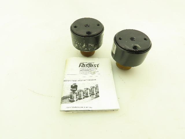 FasTest FI443UR Pneumatic Internal Connector Leak Test Sealing 1/8" NPT Lot Of 2