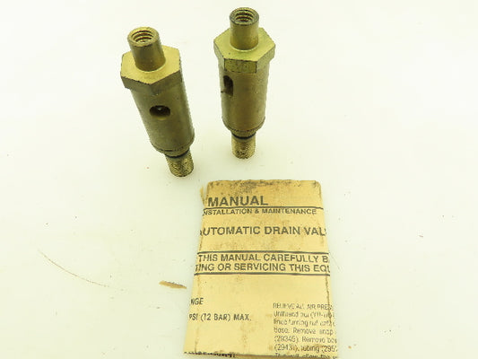 ARO 29969-2 Air Filter Auto Drain Brass Valve 3/8" NPT  Lot of 2