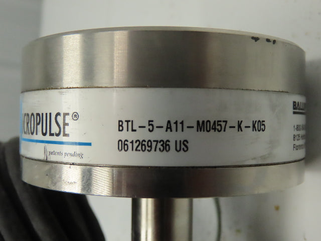 Balluff BTL-5-A11-M0457-K-K05 Micropulse Linear Transducer Sensor 22" Rod