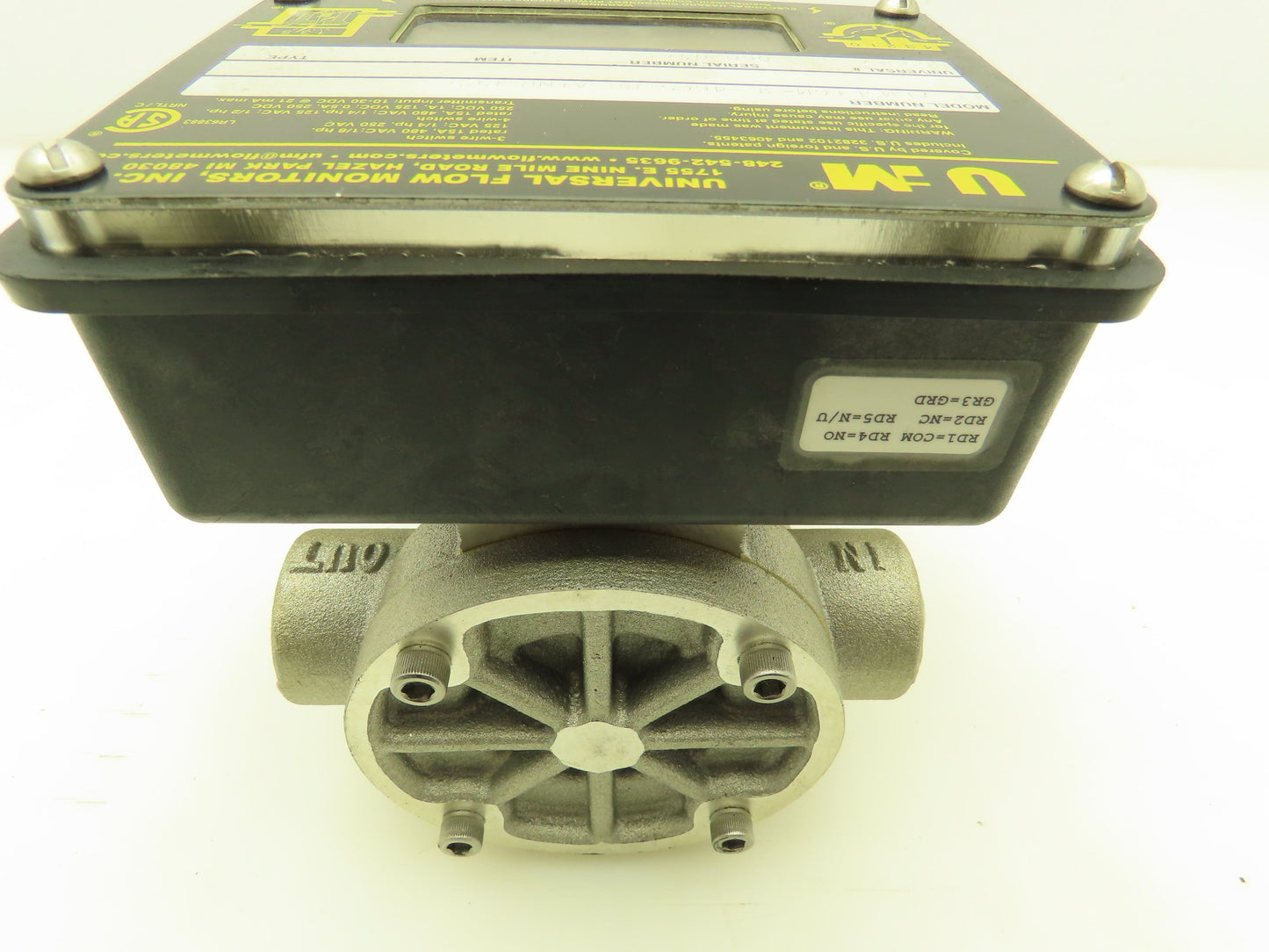 Universal Flow Monitors LL-ABMSF1GM-3L-46CS.88-A1NR-PC5 1 GPM 3 Wire Switch