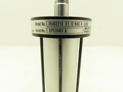 Schrader Bellows 85492213 Double Acting Air Cylinder Pneumatic 4 x1-1/8" 250 PSI